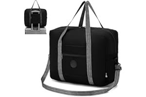 SUCIKORIO 45x36x20cm Torba Podręczna EasyJet Do Samolotu, Wodoodporna Nylon Torba Podróżna Składana Mała Torbas Kabinowa 32L Bagaż Podręczny Weekender Z Regulowanym Paskiem Na Ramię Dla Unisex