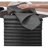 10 x Microfibre Glass Cleaning Cloths 30 x 30 cm | Thick, reusable fabric for cleaning glass, mirrors and surfaces in bathroo