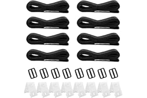 DAFENCAR Haltebänder Poolfolie, Pool Aufroller Aufrollvorrichtung Fahrbar Solarfolie, 8er Set Befestigungsbänder und Klammern und Schnallen, Haltebänder Poolfolie Solarfolie für Pool-Planen/Abdeckungen