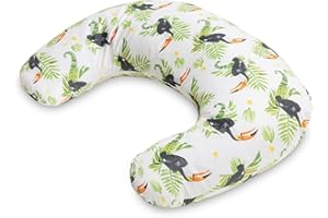 BabyTools Cuscino Allattamento (Certificato OEKO-TEX® e Made in EU) - Cuscino Allattamento e Gravidanza con Federa in 100% Cotone, Sfoderabile e Lavabile