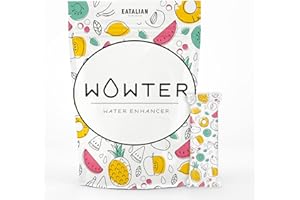 WOWTER by AMZ BETTER, Bebida Instantánea, Surtido de 12 Gustos Mezcla de Frutas, Para Aromatizar el Agua, Sin Calorías, Libre de OMG, Sin Gluten, Sin Azúcares, Made in Italy, 48