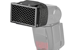 KHALIA-FOTO ayex Vorsatz für Externe Blitzgeräte Wabengitter Filter