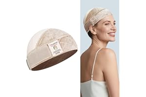 Dreamlover Wig Grip Cap per Parrucche Senza Colla, Cuffia per Parrucca 2-in-1 con Fascia Antiscivolo, Nudo, 1 Pezzi