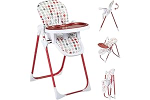 Baby Vivo Baby Kinder Hochstuhl Babyhochstuhl Höchenverstellbar Liegefunktion Tippy Dunkelrot