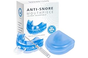 TESEU Anti Snoring Mouthpiece: Anti Snoring Devices - Sleep Apnea Mouth Guard - Snoring Mouth Guard - Snoring Aids for Men and Women - Anti Snore Mouth Guard - Blue