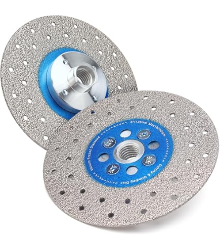 Diamant-Schleifscheibe 125mm – Zum Schneiden & Polieren Von Fliesen, Marmor, Keramik – Beidseitig Nutzbar, Mit Adapter