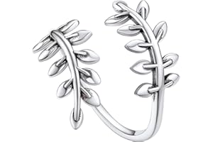 Silvora Anillos para Dedo de Pie en Plata de Ley 925, Anillos Midi Ajustable con Varios Diseños, Joyeria para Sandalia Fiesta Baile