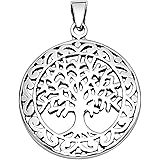 Vinani Pendentif Arbre de Vie lustré Argent Sterling 925 Arbre Argent 925 2ABK-EZ