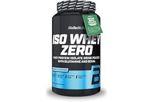 BioTechUSA Iso Whey ZERO | Gluten, Sugar FREE | Lactose Reduced | Premium Whey Protein Isolate, 908 g, Coco