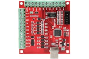 HILITAND Rojo CNC MACH3 USB 100Khz Soporte de placa de arranque Motor paso a paso Servomotor compatible