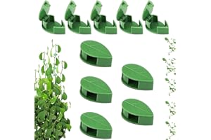 VULEVIRTUE Clip De Fixation Végétale,Clips végétaux pour Plantes d'escalade, Plante Invisible Plante Murale Clips Clips Feuilles, Utilisé Pour Jardin Clip Mural,Le Support de Plante de Jardin (10 pièces)