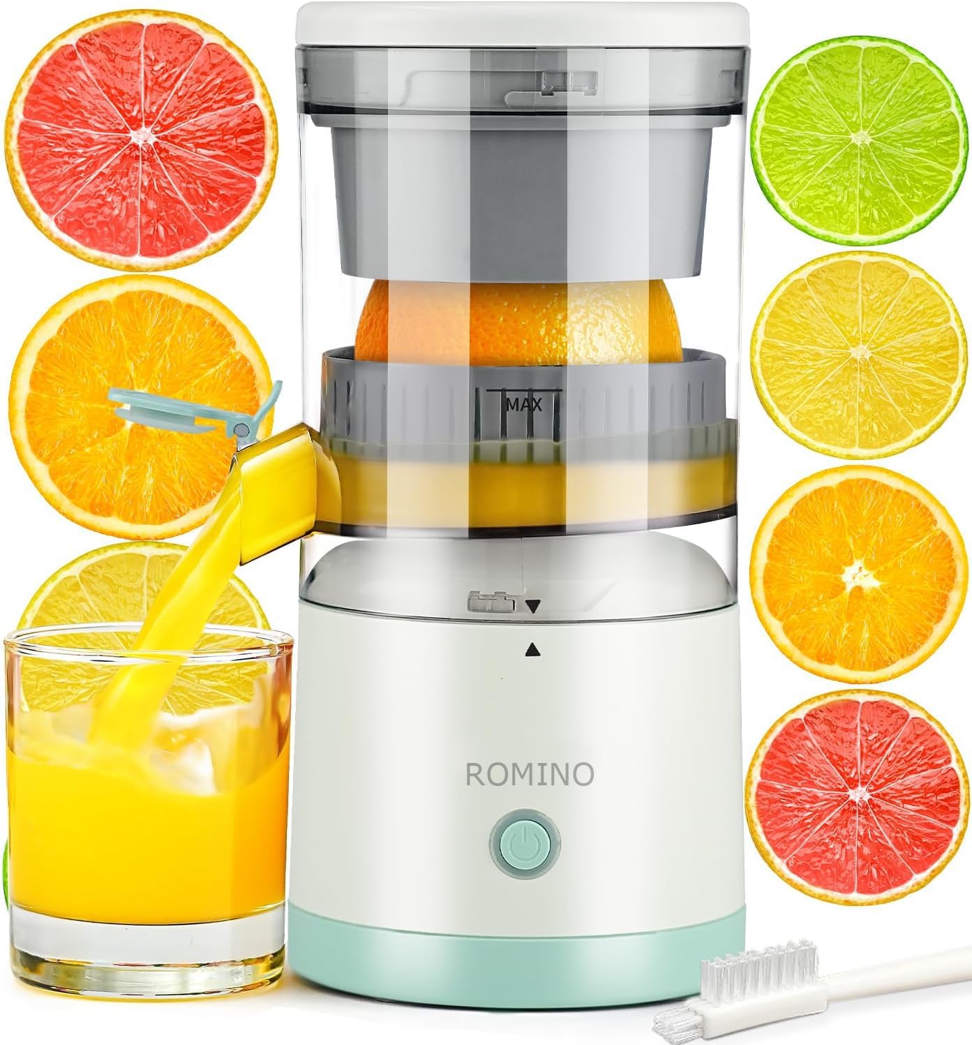 ROMINO Electric Orange Juicer Machine Review: Wireless Citrus Press Juicer for Instant Mosambi Juice, Portable & Powerful!