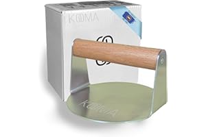 kooma, Smash Burger, Prensa Hamburguesas, Smashers Profesional, aplastador de Hamburguesa, Antiadherente de Acero Inoxidable, Alta Gama antiquemaduras