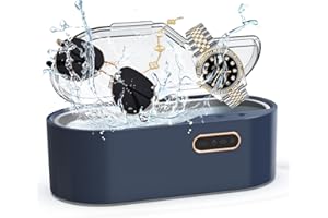 BUBBACARE Ultraschallreiniger Schallreiniger für Brillen,50W Brillenreinigungsgerät Ultrasonic Cleaner mit 5 Modi 47kHz Ultraschallreinigungsgerät Brille 600ml Ultraschallbad Ultraschallgerät für Brillen, Uhren