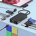 Microsoft Surface Docking Station, 12 in 1 Triple Display Surface Dock (2*HDMI +VGA),Docking Station for Surface Pro 11/10/9/8/X/7/6/5/4/3, Surface Laptop 5/Go/4/3/2/1, Surface Book 3/2, Surface Book