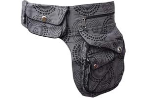 Gheri Cotton Popper Waist Bag Pocket Fanny Pack Travel Pouch