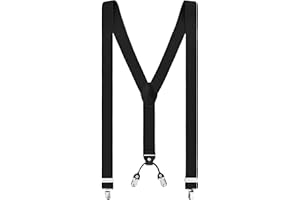 VINTAGE BASICS Hosenträger Herren - Elastisch und Verstellbar - 3,5cm Breite - Y-Form mit extra starken Metall Clips