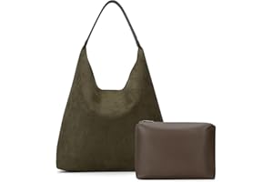 TIAASTAP Tote Bag Wildlederimitat Handtasche Damen Groß Shopper Tasche Shoulder Bag Uni Hobo Tasche Gross Schultertasche Slouchy Beuteltasche Damen-Shopper