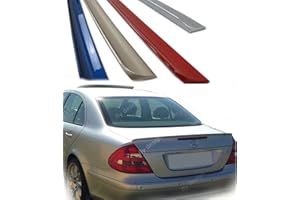 FLY DESIGN Becquet arrière, pour Mercedes Classe E W211, flexible, léger, résistant au lavage, nombreuses couleurs disponibles (Cubanit Silver Met CC 723))