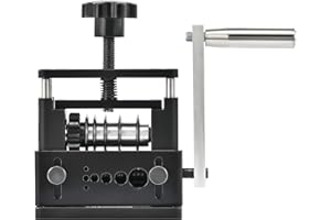 CREWORKS Máquina Manual para Pelar Cables, Máquina Pelacables con 6 Canales y 5 Cuchillas, Maquina de Pelacables para Reciclaje de Cables de Cobre de 3.4 5 7 10 12 17 mm