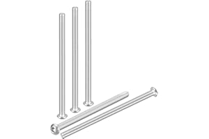 DTGN M6-1x100mm Button Head Socket Cap Screws - 10Pack - Good for Road Bicycle, Mountain Bike, Auto, Motorcycle - 304 Stainless Steel Whitewashed - Hex Socket Drive Fasteners