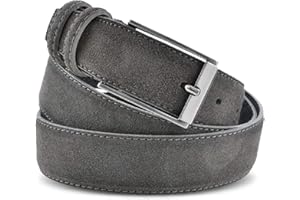 La Bottega del Calzolaio Cintura in pelle uomo scamosciata classica artigianale made in Italy. Vari colori disponibili