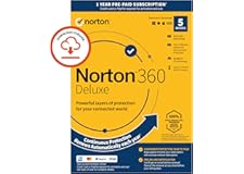Norton 360 Deluxe 2022, Antivirus software for 5 Devices and 1-year subscription with automatic renewal, Includes Secure VPN 