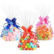 100 SACCHETTI BUSTINE CELLOPHANE PER ALIMENTI 8 X 12 CM SACCHETTINI CONFETTI