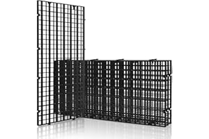 LINLAN 4 Pezzi 15 x 30 cm(5.9x11.8in) Griglia per Acquario in plastica, divisore per Acquario, per filtrare e Proteggere Il Fondo Fai da Te (Colore Nero, Senza accessor)