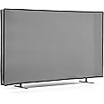 kwmobile Dust Cover for 24" TV - Fabric Case TV Protector for Indoor Flat Screen TVs - Light Grey