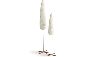 Willow Tree Árbol de ciprés, Accesorio esculpido Pintado a Mano para belén