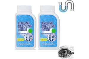 VOKKRV 350ml Lanoxie Déboucheur Evier, Lanoxie Deboucheur Canalisation, Agent De Dragage De Canalisations, Nettoyant Puissant Canalisations, Poudre Nettoyante, Sink Drain Cleaner Pour Canalisation (2)