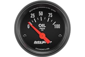 AUTO METER 2634 Z-Serie Elektrisches Öldruckmessgerät, 52,4 mm