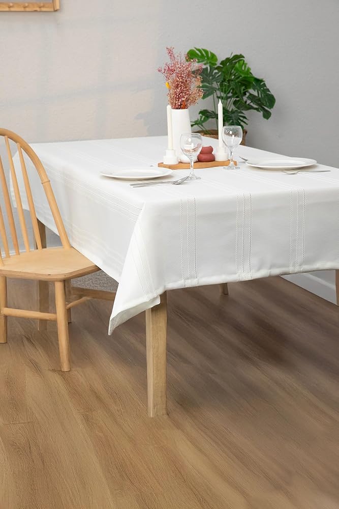 FAVORA Neva Leke Tutmaz Masa Örtüsü 160X220 - Ekru, F2473