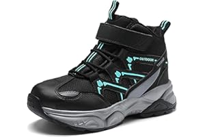 JMFCHI Winterschuhe Kinder Schneestiefel Jungen Warm Gefütterte Mädchen Wanderstiefel Mid Trekkingschuhe Outdoor rutschfest