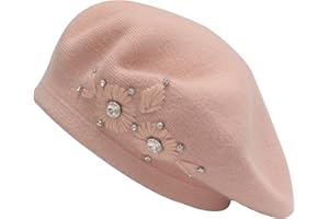 ZLYC Womens French Hat Reversible Cashmere Beret Basco Donna