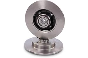 ATEC Germany 2x disques de frein arrière Ø 249 mm complets avec bague de capteur ABS et roulement de roue Compatible avec CITROËN C4 (LA_) (LC_) (LR_), PEUGEOT 307 (3A/C) (3E) (3B 3H_)