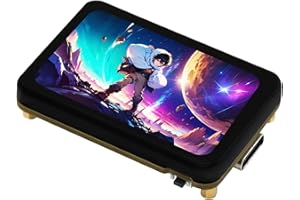 WONRABAI ESP32-S3 1.64inch AMOLED Touch Display Development Board, 280x456, QSPI Interface, Onboard Accelerometer and Gyroscope Sensor and Other Interfaces, ESP32 with Display