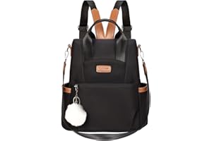 Eshow Anti-Theft Backpack Womens, 3-In-1 Small Rucksack Bag For Ladies, Casual Fashion Daypacks For Daily Use, Traveling，Work，School Black