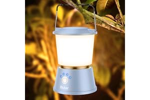 Blukar Lanterna da Campeggio LED Ricaricabile, Super Luminoso Torcia Lanterna Portatile-5 Modalità, Dimmerabile Senza Livelli, Lampada Tende per Campeggio, Pesca, Escursionismo, Emergenza
