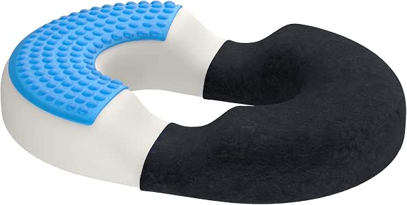 Coussin Donut Coccyx - Pour Hémorroïdes Et Douleurs Coccyx, Avec Pompe