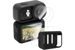 Debmale Osmo Nano Silikon Schutzhülle - Zubehörset mit Objektiv Displayschutzfolie Weiche Silikon Schutzhülle Kratzfest stoßfest für DJI Osmo Nano Kamera Zubehör