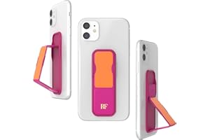 RICHMOND & FINCH Richmond Finch Support pour Téléphone et Support Extensible, Support pour Doigts Compatible avec iPhone 14/13/12, Samsung S22 et Plus Encore, Angles de Vue Multiples, Rayure Magenta