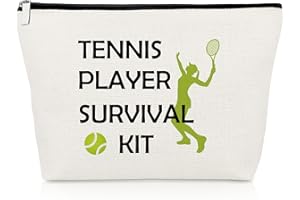GEVODY Tennis Player Gifts for Women Travel Makeup Bag Encouragement Gifts for Women Tennis Lover Gifts Birthday Gift for Best Friend Tennis Player Graduation Thank You Gifts for Tennis Coach Cosmetic Pouch