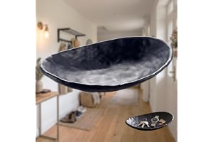 20x13,5cm Decorative Bowls för förvaring för hall & entré | Aldrig mer irriterande letande - Skapar ordning i entrén - Förvarar nycklar, klockor och mynt - Mattsvart