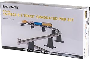 Bachmann de 16 Piezas E-Z Track Graduado Pier Set – Escala N