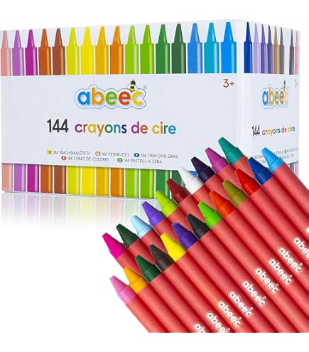180 Crayon de Couleurs Professionnel, avec Boîte en Métal - Dessin