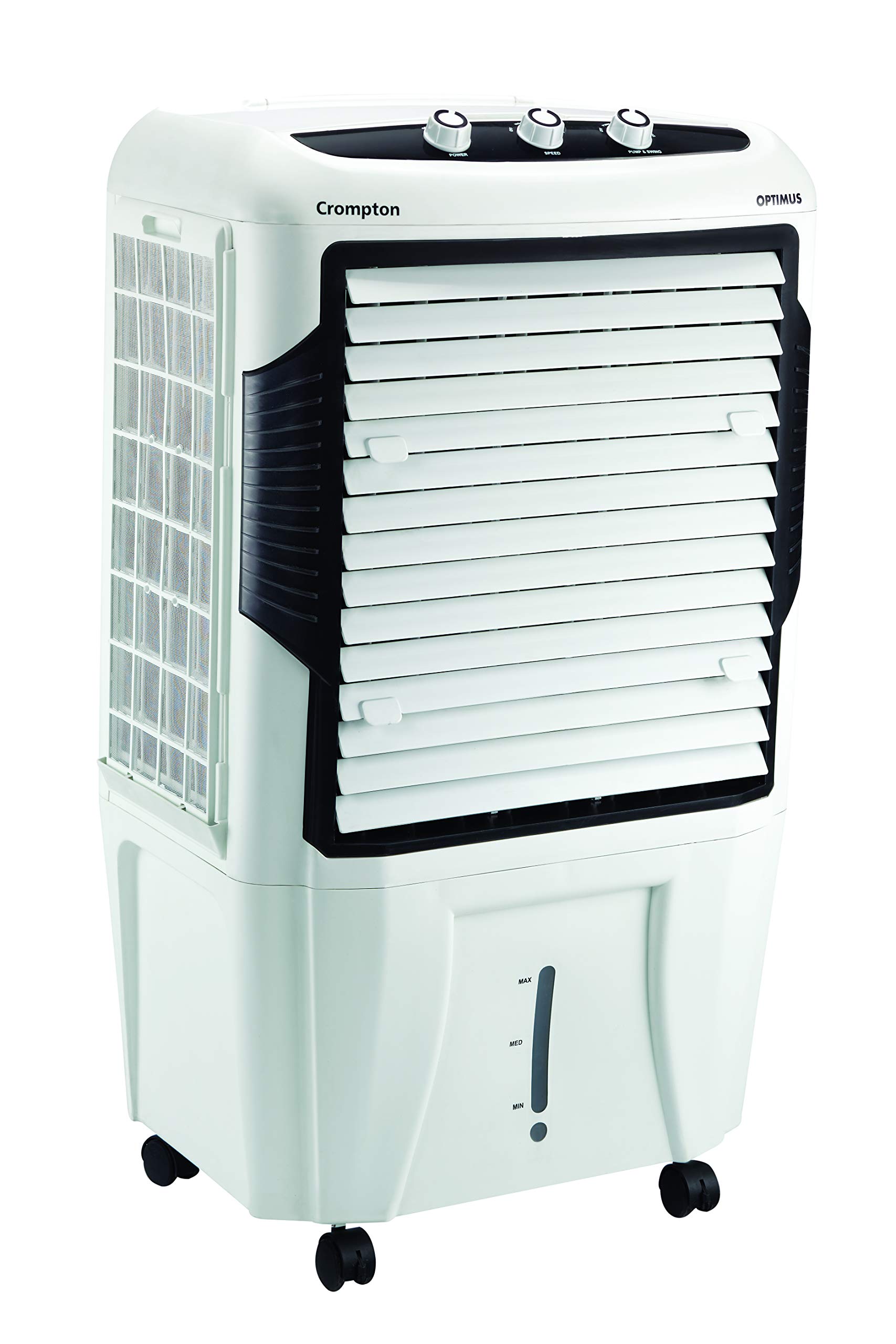 Crompton Optimus 65 Litres Desert Air Cooler for home | Large & Easy Clean Ice Chamber | High Density Honeycomb Pads | Everlast Pump | Humidity Control