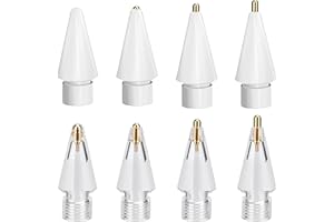 Heveer Końcówki do Apple Pencil Wymienne końcówki o wysokiej czułości do Apple Pencil USB-C/1/2. generacji 8 sztuk