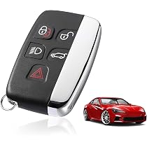 Custodia Portachiavi Auto 5 Pulsanti Per Land Rover Discovery 4, Range Rover Sport, Evoque